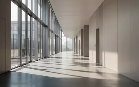 Minimalistische Architektur mit klaren Linien und natürlichem Lichteinfall in einem modernen Bürogebäude. - Foto: über boerse-global.de