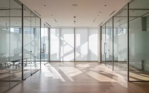 Ein minimalistisches, helles Bürointerieur in Singapur mit großen Fensterfronten und klaren Linien. - Foto: über boerse-global.de