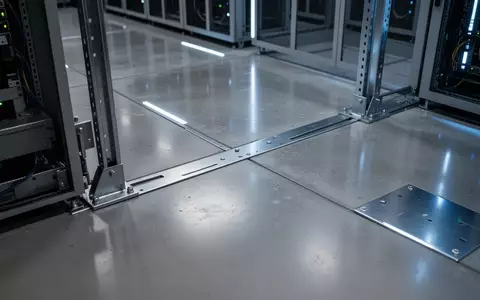 Ein minimalistischer, moderner Serverraum mit polierten Betonböden und kühler Beleuchtung, der Sicherheit und technische Präzision symbolisiert. - Foto: über boerse-global.de