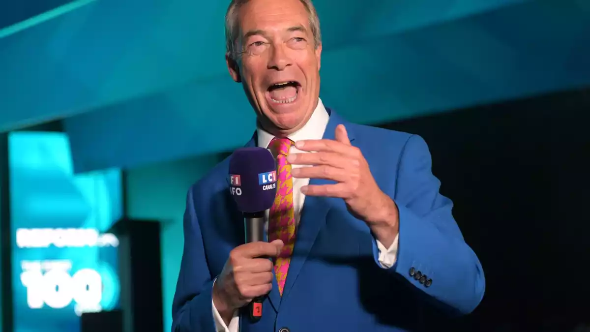 Gegen die britische Partei von Nigel Farage wurden erneut Vorwürfe erhoben. - Bild: Thomas Krych/AP/dpa