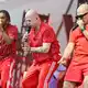 Die Berliner Band Culcha Candela («Hamma», «Monsta») will nach eigenen Angaben zwar an ihrem Auftritt auf dem Hockenheimring festhalten.(Archiv) - Bild: Uwe Anspach/dpa