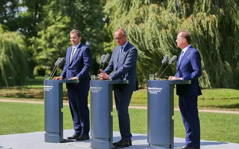 Lars Klingbeil, Friedrich Merz und Alexander Dobrindt (Archiv) - Foto: via dts Nachrichtenagentur