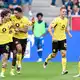 Dortmund bejubelt den 2:2-Ausgleich. - Bild: Uwe Anspach/dpa