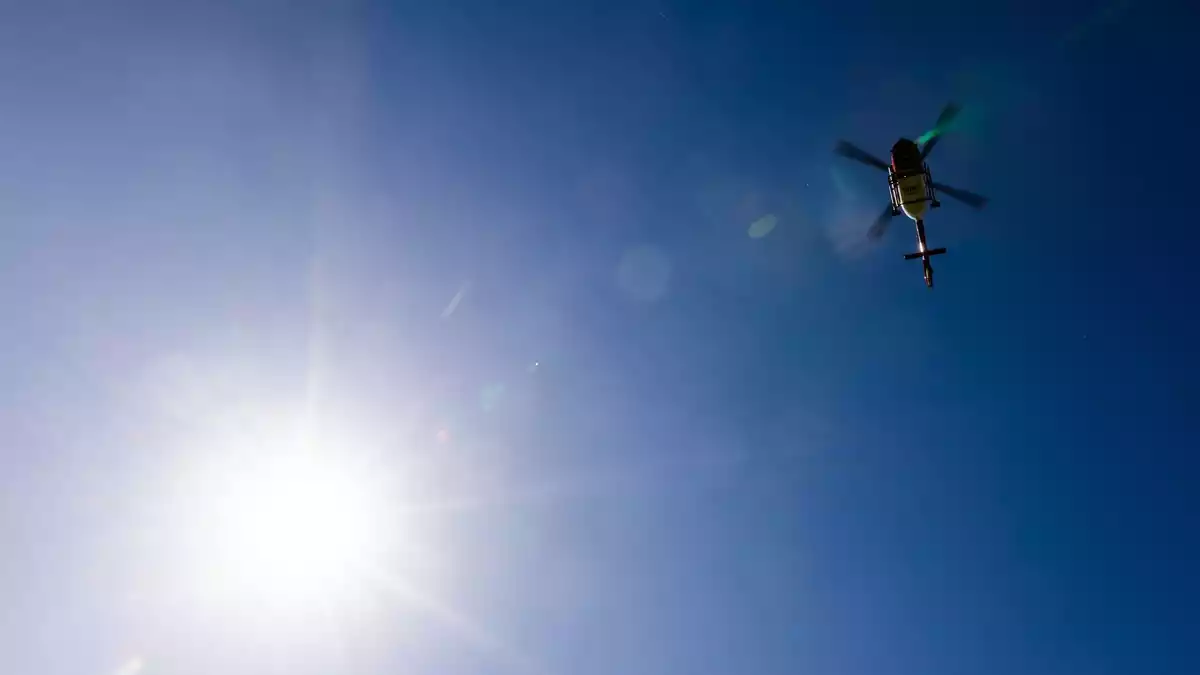 Ein Helikopter flog die Frau ins Tal, doch sie starb an ihren Verletzungen. (Symbolbild) - Bild: Philipp von Ditfurth/dpa