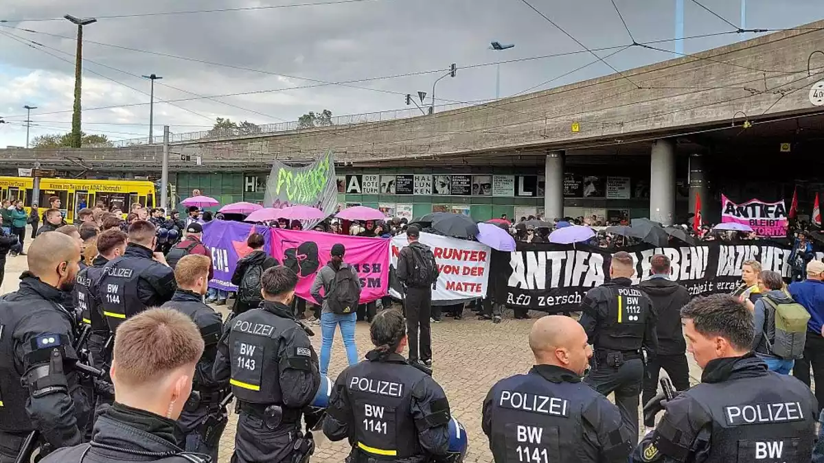 Demos am Vorabend der Landtagswahl in Sachsen-Anhalt