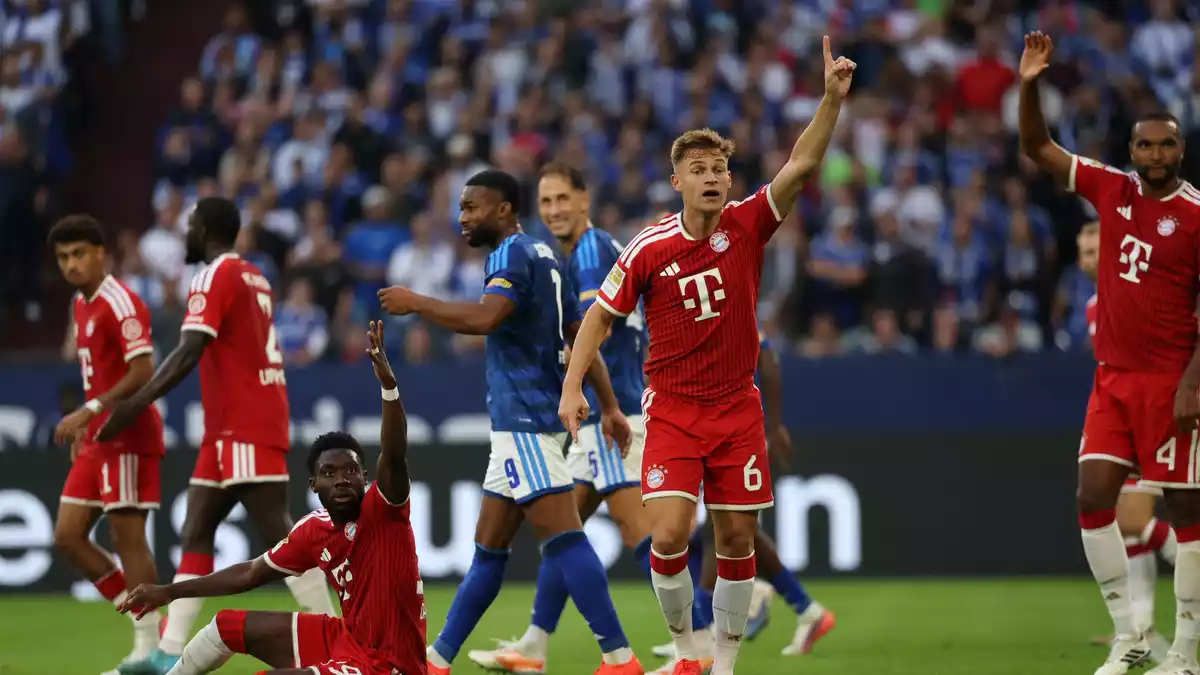 Der FC Bayern München kam gegen den FC Schalke 04 nicht über ein Remis hinaus. - Bild: Fabian Strauch/dpa