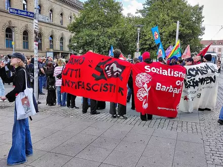 Demo zur Landtagswahl in Sachsen-Anhalt am Magdeburger Hauptbahnhof - Foto: via dts Nachrichtenagentur