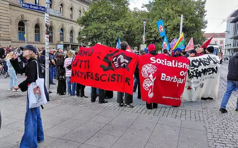 Demo zur Landtagswahl in Sachsen-Anhalt am Magdeburger Hauptbahnhof - Foto: via dts Nachrichtenagentur
