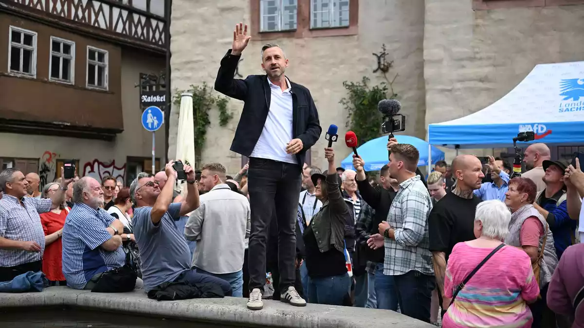 AfD-Spitzenkandidat Ulrich Siegmund zog als Person die Aufmerksamkeit im Wahlkampf auf sich, wie kein anderer Politiker. (Archivbild) - Bild: Hendrik Schmidt/dpa