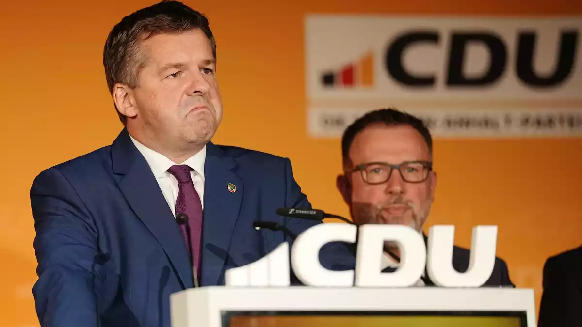 Die CDU hat ihren Stimmenanteil halbiert.  - Bild: Kay Nietfeld/dpa