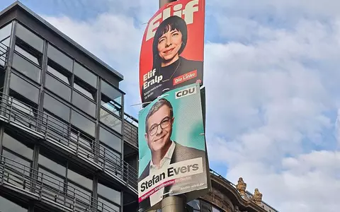 Wahlplakate für die Abgeordnetenhauswahl 2026 mit Elif Eralp und Stefan Evers (Archiv) - Foto: via dts Nachrichtenagentur