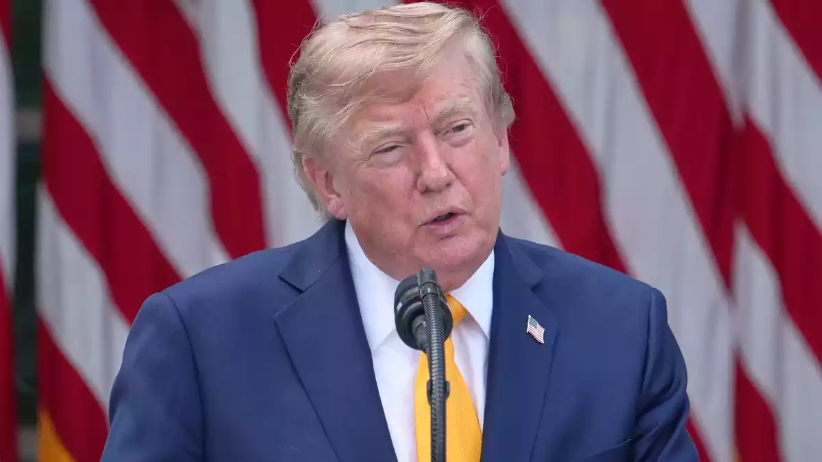Trump hat eine neue Idee für eine Umbenennung (Archivbild). - Bild: Alex Brandon/AP/dpa