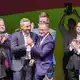 Die AfD-Bundesspitze gratuliert Siegmund. - Bild: Michael Kappeler/dpa