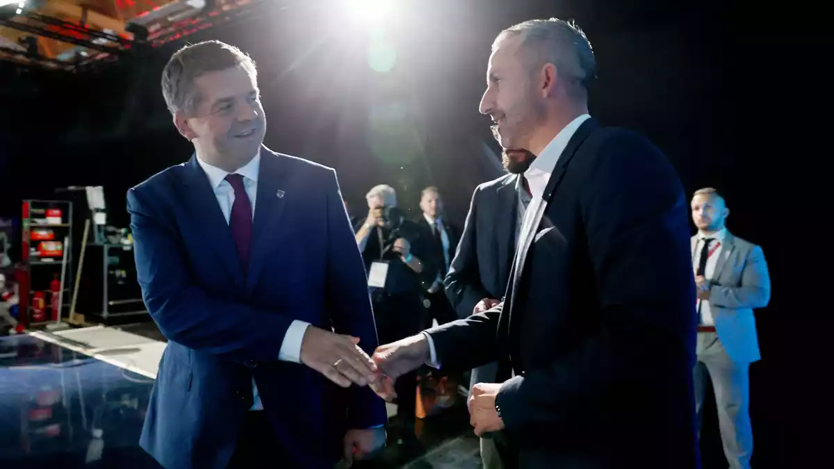 Sven Schulze (CDU) und Ulrich Siegmund (AfD). - Bild: Jan Woitas/dpa
