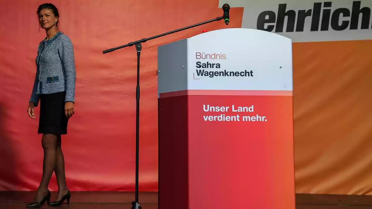 BSW-Gründerin Sahra Wagenknecht fühlt nach der Landtagswahl in Sachsen-Anhalt Rückenwind für ihre Partei. (Archivbild) - Bild: Jan Woitas/dpa