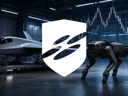 Abstrakte Darstellung von Luftüberwachungstechnologie und Verteidigungsrobotik in einer modernen Industrieumgebung. - Foto: über boerse-global.de