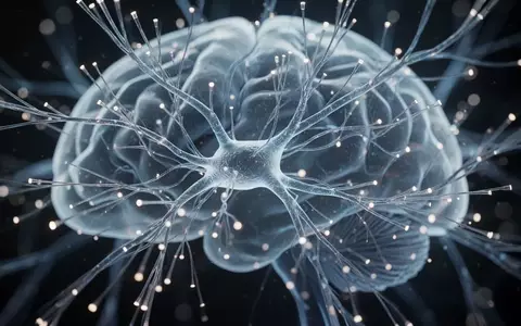 Abstrakte Darstellung neuronaler Vernetzungen im Gehirn mit leuchtenden Strukturen auf dunklem Hintergrund. - Foto: über boerse-global.de
