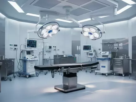Ein steriler, moderner Operationssaal mit medizinischer Ausstattung in einer Klinik. - Foto: über boerse-global.de