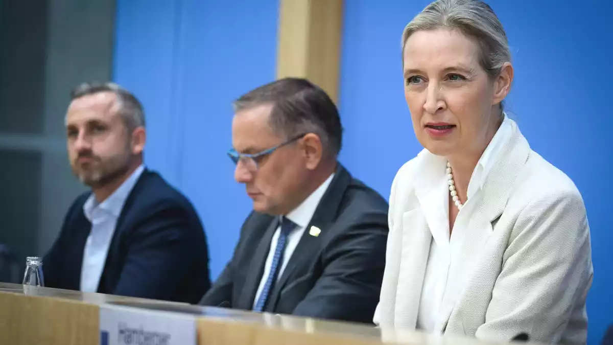 Will gegen irreguläre Migration vorgehen: AfD-Co-Chefin Alice Weidel. - Bild: Bernd von Jutrczenka/dpa