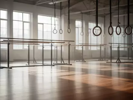 Ein minimalistisch eingerichteter, leerer Fitnessraum mit hellem Holzboden und einfallendem Tageslicht, der eine ruhige und präventive Trainingsumgebung vermittelt. - Foto: über boerse-global.de