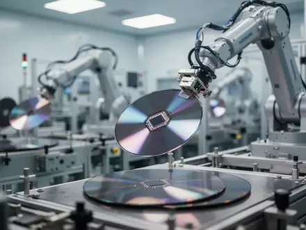 Moderne Halbleiter-Fertigungsanlage mit Silizium-Wafern in einer hochtechnologischen Produktionsumgebung. - Foto: über boerse-global.de