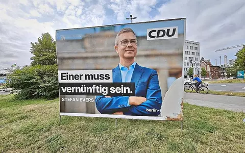 Wahlplakat mit Stefan Evers (Archiv) - Foto: via dts Nachrichtenagentur