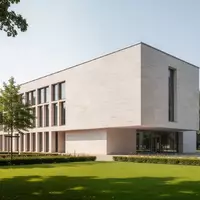 Modernes Verwaltungsgebäude in Sachsen bei Tageslicht, Architekturaufnahme ohne Personen oder Beschilderung. - Foto: über boerse-global.de