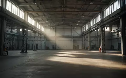 Eine weitläufige, menschenleere Industriehalle mit hohen Decken und Betonboden, die den strukturellen Wandel symbolisiert. - Foto: über boerse-global.de