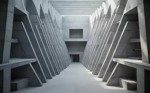 Eine weitläufige, minimalistische Architektur mit sich wiederholenden, strengen Linien und kühlem Tageslicht. - Foto: über boerse-global.de