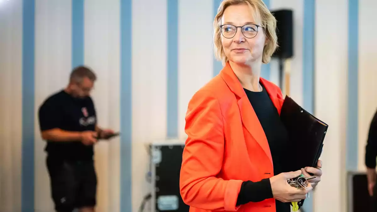 Ex-BSW-Landesvorsitzende Katja Wolf will mit einer neuen Partei und Fraktion an den Start gehen.  - Bild: Jacob Schröter/dpa