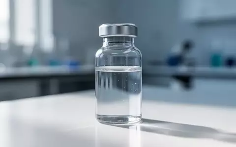 Ein steriles Glasfläschchen mit einer klaren Flüssigkeit in einem modernen medizinischen Forschungslabor. - Foto: über boerse-global.de