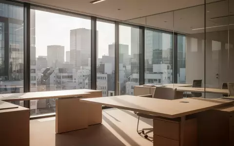 Ein minimalistischer, heller Büroarbeitsplatz in Tokio mit natürlichem Lichteinfall und aufgeräumten Holzoberflächen. - Foto: über boerse-global.de