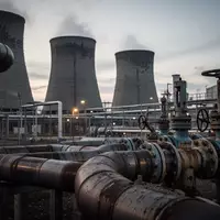 Ein weites Industrieareal mit Rohrsystemen und Infrastruktur bei Dämmerung. - Foto: über boerse-global.de