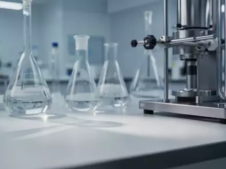 Ein klinisches, steriles Laborumfeld mit modernen Analysegeräten und Glasgefäßen, das wissenschaftliche Präzision vermittelt. - Foto: über boerse-global.de