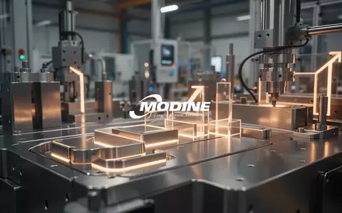 Abstrakte Darstellung einer modernen Industrieanlage mit Fokus auf Präzision und technologischem Fortschritt. - Foto: über boerse-global.de