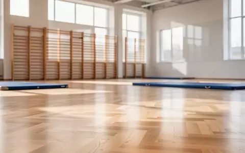Ein heller, leerer Sportraum mit Parkettboden und Sprossenwänden in einer modernen Trainingsstätte. - Foto: über boerse-global.de