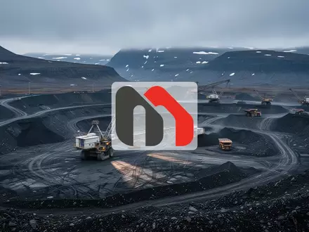 Industrielle Bergbaulandschaft in einer nordischen Umgebung unter einem wolkenverhangenen Himmel. - Foto: über boerse-global.de