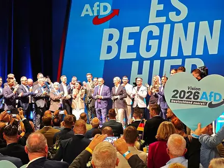 AfD-Wahlparty am 06.09.2026 - Foto: via dts Nachrichtenagentur