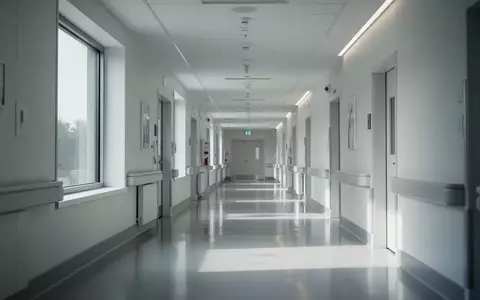 Ein moderner, heller Krankenhausflur mit minimalistischer Architektur und reflektierendem Bodenbelag. - Foto: über boerse-global.de