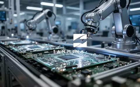 Abstrakte Darstellung einer modernen Elektronikfertigung mit Fokus auf technologische Präzision und industrielles Wachstum. - Foto: über boerse-global.de