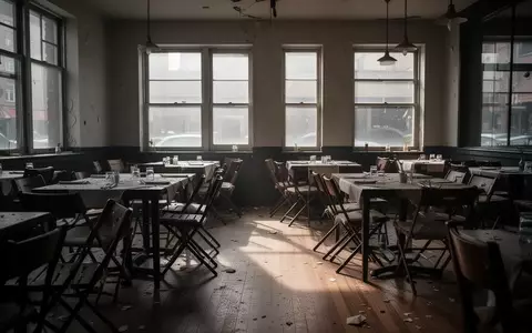 Ein verlassener Gastronomiebereich mit unbesetzten Tischen und Stühlen in einem Restaurant bei Tageslicht. - Foto: über boerse-global.de