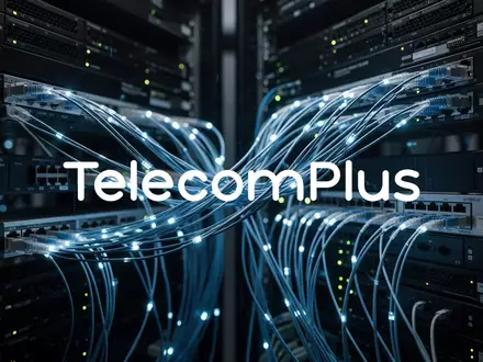 Abstrakte Darstellung moderner Telekommunikationsinfrastruktur mit leuchtenden Glasfaserkabeln in gedämpftem Licht. - Foto: über boerse-global.de