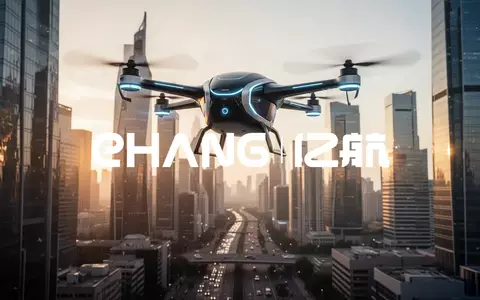 Futuristisches autonomes Fluggerät über einer modernen Stadt bei Sonnenuntergang. - Foto: über boerse-global.de
