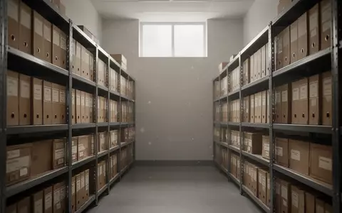 Ein stiller Archivraum mit ordentlich aufgereihten Archivkartons in Metallregalen in einer kontrollierten Umgebung. - Foto: über boerse-global.de