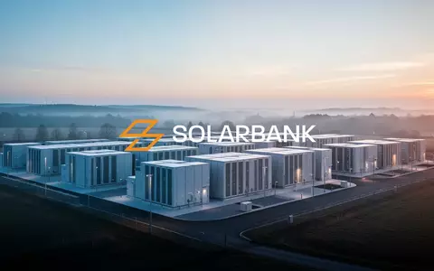 Moderne industrielle Batteriespeicheranlage in einer weitläufigen Landschaft bei Sonnenaufgang. - Foto: über boerse-global.de