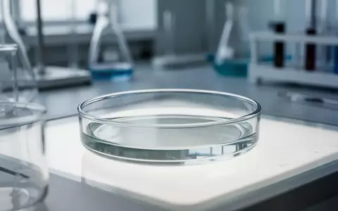 Nahaufnahme einer sterilen Laborschale auf einer beleuchteten Arbeitsfläche in einem klinischen Umfeld. - Foto: über boerse-global.de