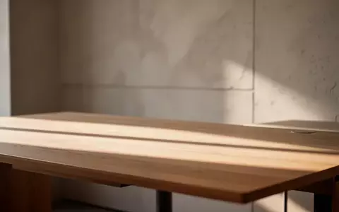 Ein minimalistischer, aufgeräumter Arbeitsplatz mit warmem, natürlichem Licht und schlichten Oberflächen. - Foto: über boerse-global.de