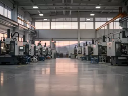 Eine moderne, saubere Industriehalle mit Maschinen in einer ruhigen, professionellen Umgebung, die wirtschaftliches Wachstum symbolisiert. - Foto: über boerse-global.de