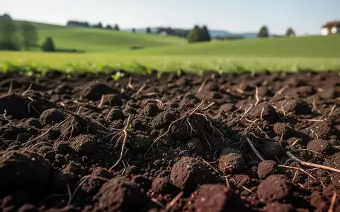 Nahaufnahme von fruchtbarem, dunklem Ackerboden in einer Schweizer Wiesenlandschaft bei Tageslicht. - Foto: über boerse-global.de