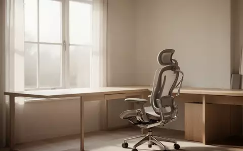Ein minimalistisch gestaltetes, lichtdurchflutetes Home-Office mit einem leeren Schreibtisch und einem ergonomischen Stuhl. - Foto: über boerse-global.de